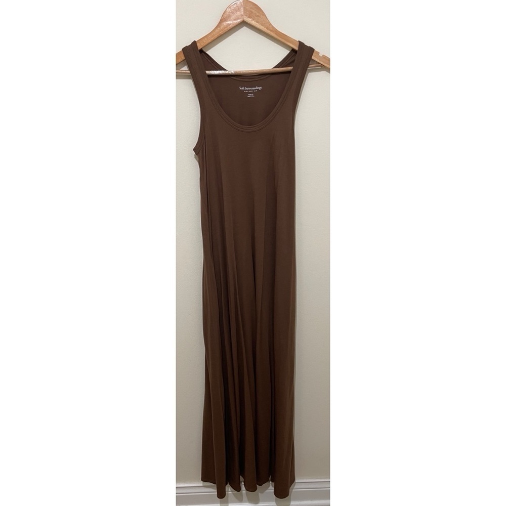 Soft Surroundings Santiago Dress Size Petite Small Brown - Picture 2 of 12